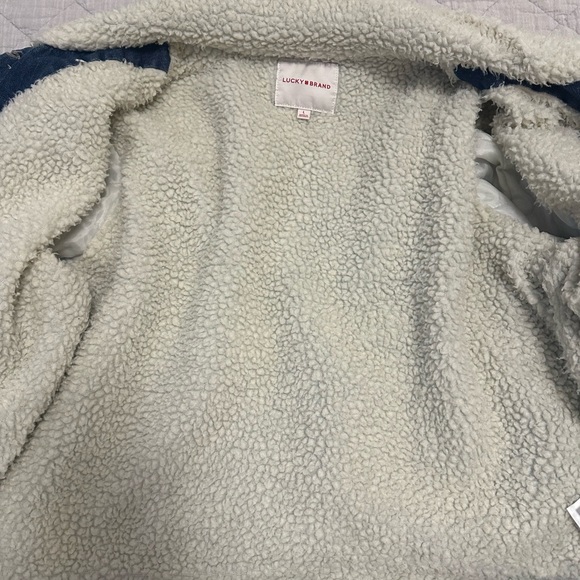 : LUCKY & BRAND Women’s L Warm Lined Denim Jacket - Picture 4 of 10